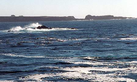 Waves on rock