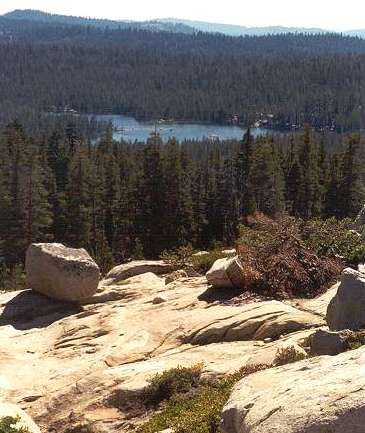 Looking down my nose at Wrights Lake